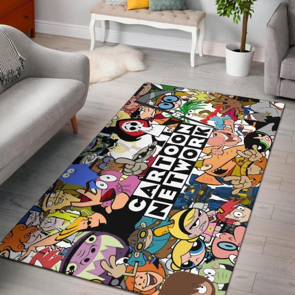 cartoon network collage area rug 0