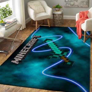 gaming home decor minecraft area rug 0