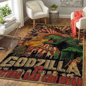 godzilla mothra and king ghidorah area rug amazon best seller sku 2112 rug 1586483454145