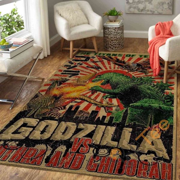 godzilla mothra and king ghidorah area rug amazon best seller sku 962 rug 1586436460958