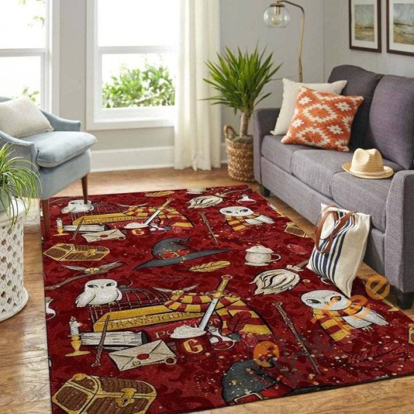 harry potter wizard owl carpet living room floor decor gift for potters fan hogwarts rug 1612950941666 1612950941666