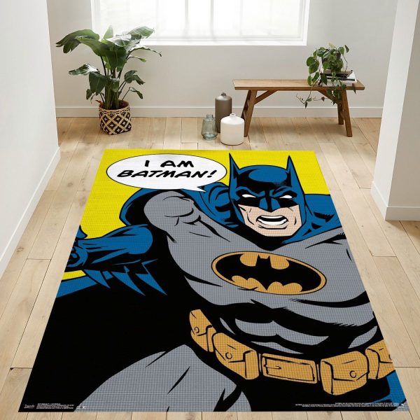 i am batman rug custom size and printing 0