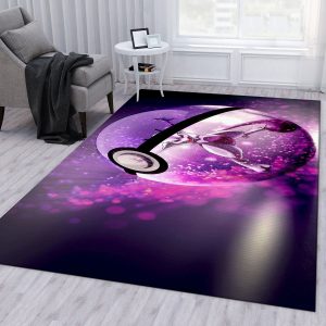 mewtwo pokemon rug custom size and printing 0