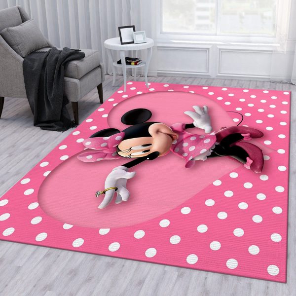 minnie mouse disney rug custom size and printing 0