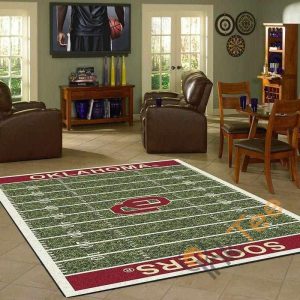 oklahoma sooners home field area rug amazon best seller sku 2715 rug 1586483654946