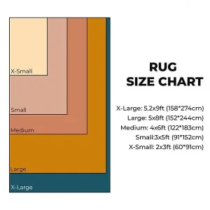 Rug size chart