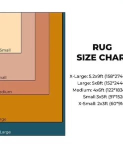 Rug size chart