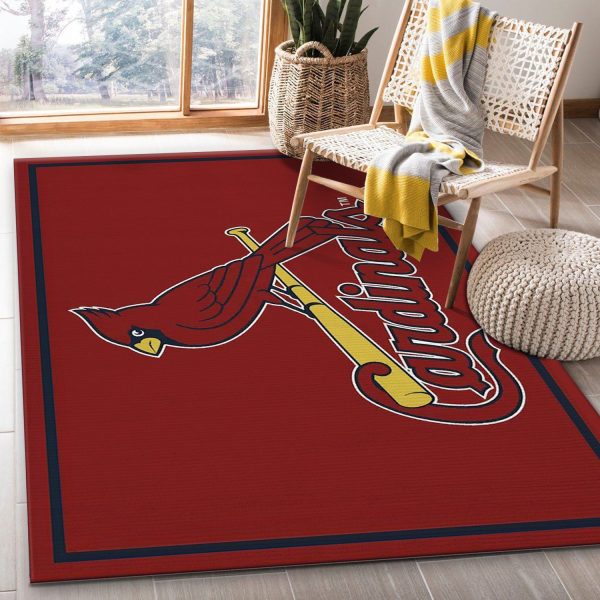 st louis cardinals logo rug custom size and printing 0