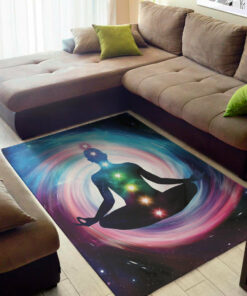 Chakras Of The Universe Print Area Rug