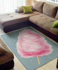 Sweet Cotton Candy Print Area Rug