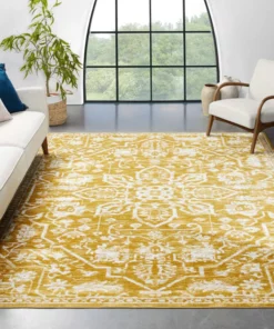 High class yellow flower carpet