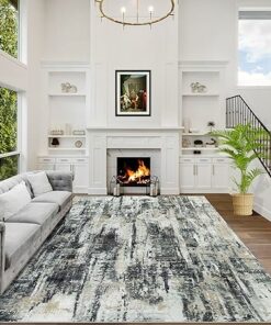 Modern Abstract Marble Area Rug