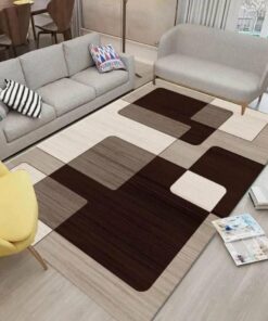 Modern Espresso Blocks Rug