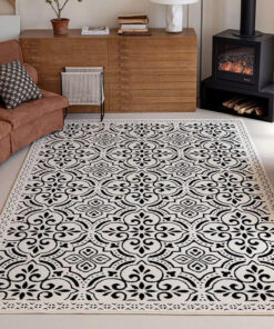 Modern Moroccan Tile Area Rug