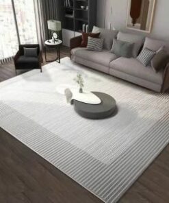 Modern Neutral Striped Area Rug