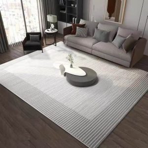 Modern Neutral Striped Area Rug