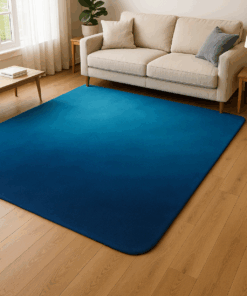 Soft blue carpet, easy to coordinate with neutral-toned interior Chantille