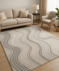 Zen Wave Beige Rug