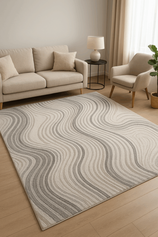 Zen Wave Beige Rug