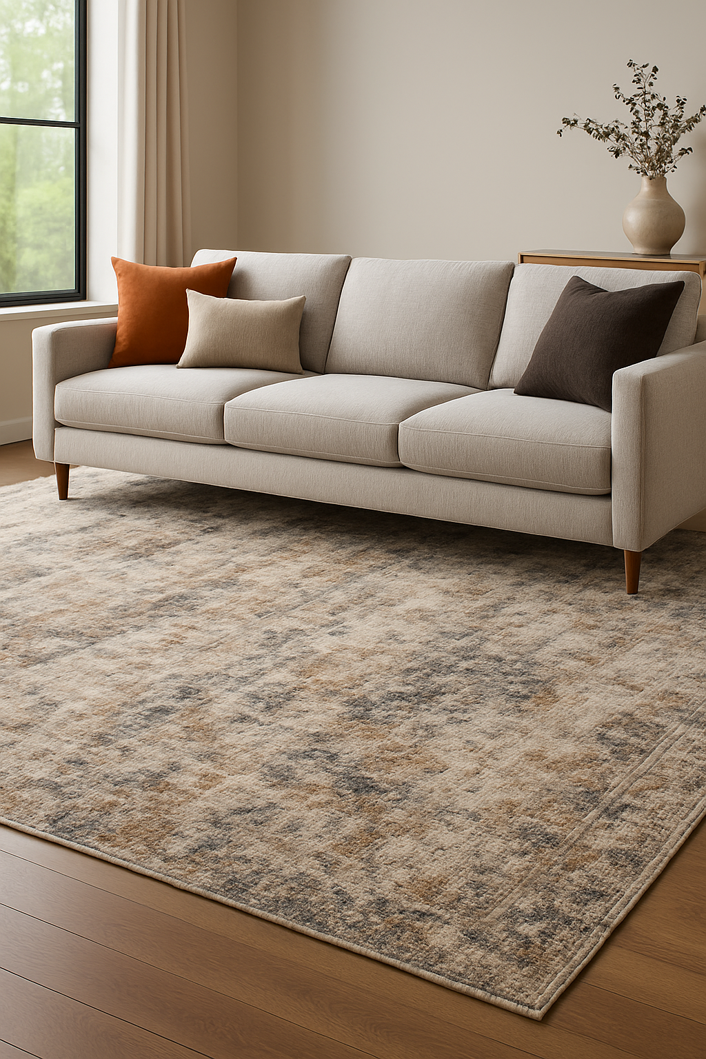 Casamia carpet virtual yellow sand color