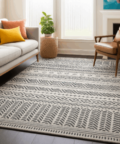Modern rug Nordic gray