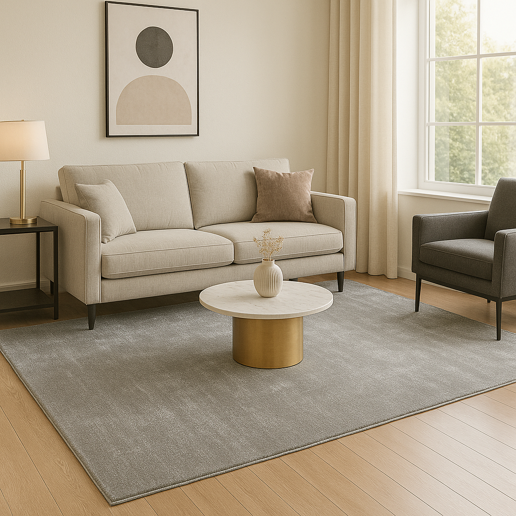 Modern shimmer polyester carpet