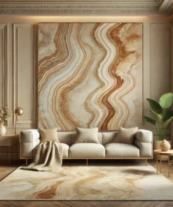 Onyx marble in beige, caramel, and light yellow