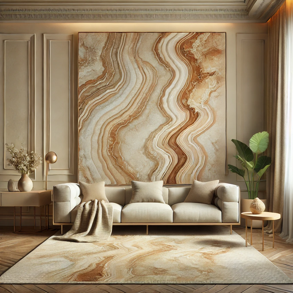 Onyx marble in beige, caramel, and light yellow
