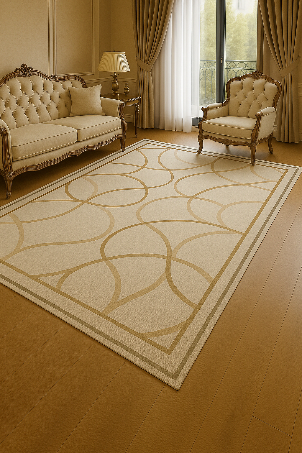 Royal Arc Elegance Classic Gold Beige Rug