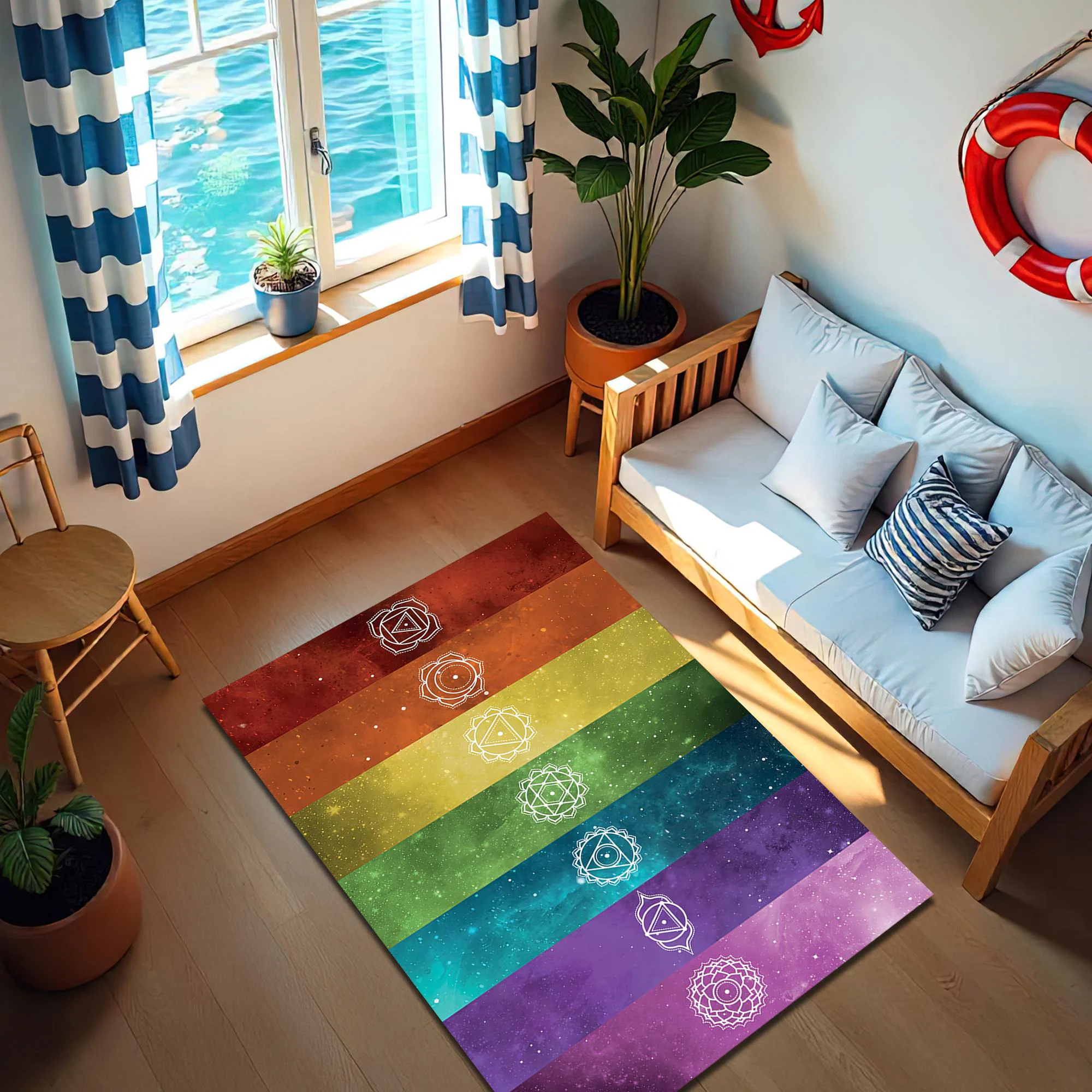 Zen Spectrum Chakra Rug