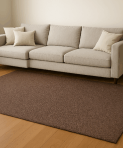 cocoa colored monochrome rug