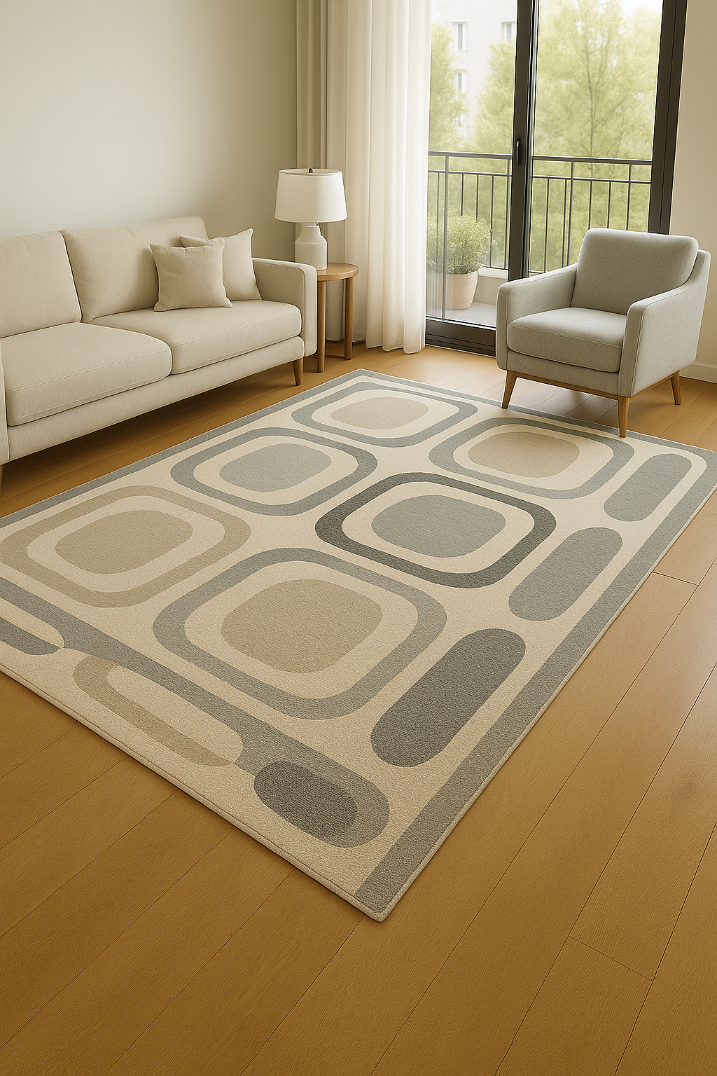 dynamic soft geometric rug