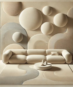 foam border pattern rug