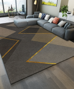Abstract Goldline Luxury Rug