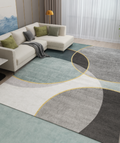 Circle Harmony Light Blue Rug