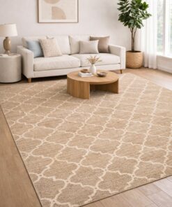 Exquisite Moroccan geometric patterned rug