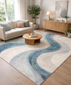 Modern Swirl Abstract Rug
