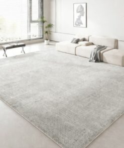 Silver Mist Minimal Rug