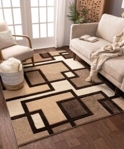 Simple geometric rug