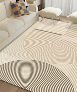 carpet with concentric circle pattern