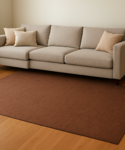 dark brown monochrome rug