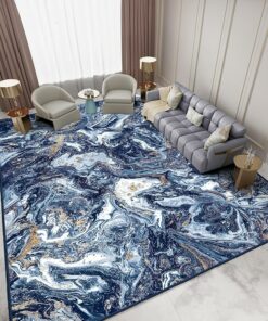 Blue Marble Luxe Area Rug