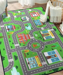 Kids City Road Play Rug
