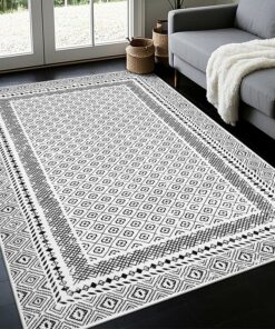 Nordic Mono Geometric Rug