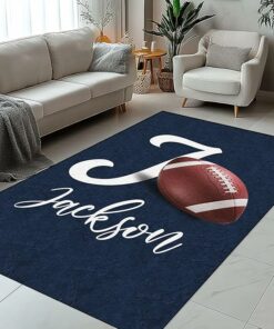The Jackson rug is an elegant charcoal blue.