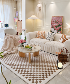 Mocha Chess Serenity Rug 2026